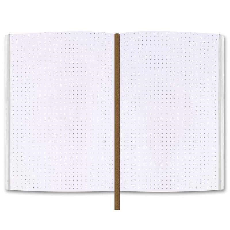 moonster Dot Grid Journal Notebook Paper for Refillable Leather Journals â€“ A5 Hardcover 70gsm Dotted Notebooks for Work 8.25 x 5.75 Inches with 320 Page Refill Note Book and Helpful Bookmark - Image 1