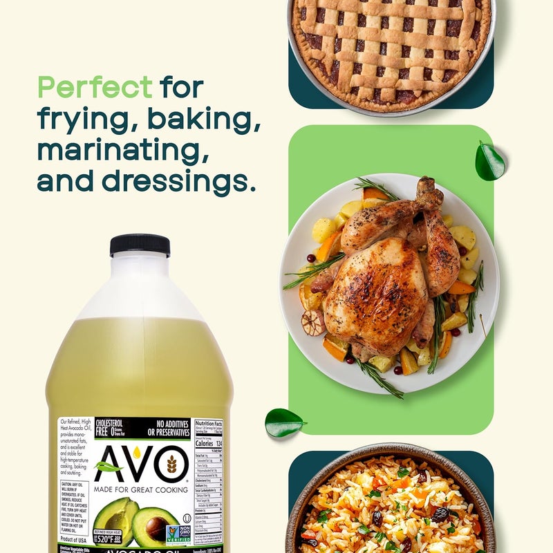 AVO Non-GMO 100% Avocado Oil, 64 Fl Oz - No Preservatives Added - Image 5
