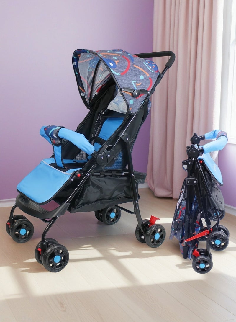 EASY FUTURE Ultra Lightweight Travel Stroller Foldable with Multi Position Reclining Seat Adjustable Canopy Foldable Storage Basket NO.1102 - Image 1