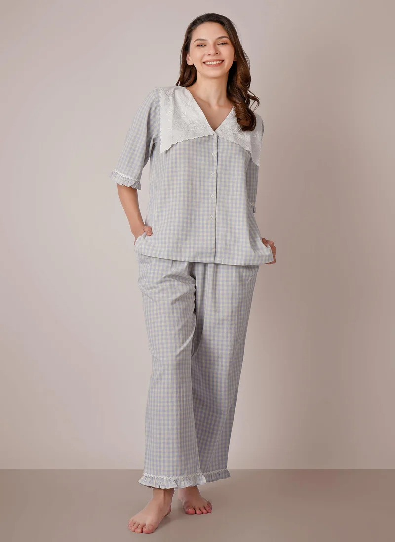 افتر دارك Marge, Embroidered Pyjama Set