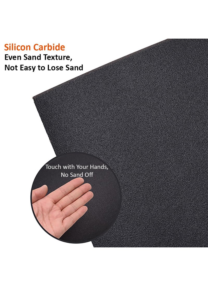 Harden Harden 10 Sheets Abrasive Silicon Carbide Sand Paper WetDry Waterproof 80 120 240 400 800 Grit for Automotive Sanding Metal Polishing Wood 230mmX280mm  - Image 5