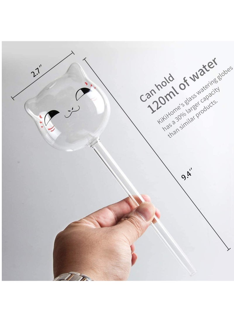 SYOSI 3 Pack Plant Waterer Self Watering Globes,Bird Shape Hand Blown Transparent Mini Durable Clear Glass Aqua Bulbs - Image 2