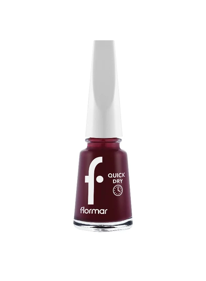 فلورمار Quick Dry Nail Enamel - 22 Red Velvet New