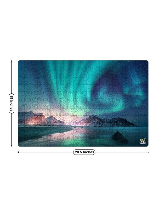 Webby Aurora Borealis Jigsaw Puzzle | Best Gift For Teenager | Fun And Challenging | Puzzle For Adult And 14+ Kids, 1000 Pcs Puzzle - Image 2