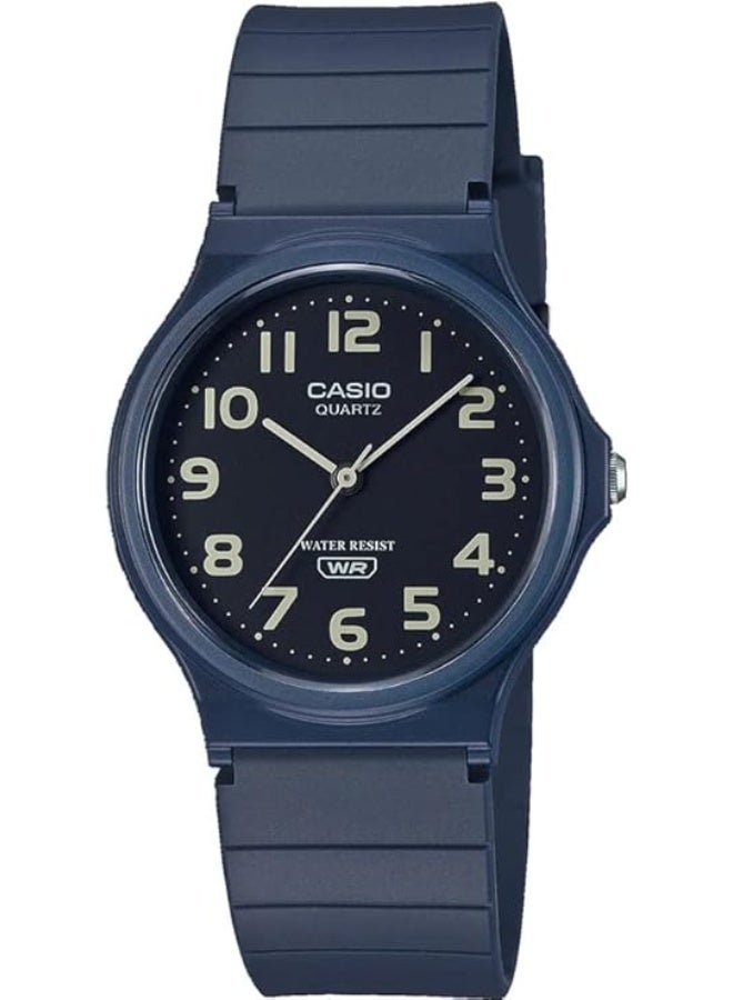 كاسيو ساعة كاسيو تناظرية بسوار من الراتنج - MQ-24UC-2BDF - Image 1