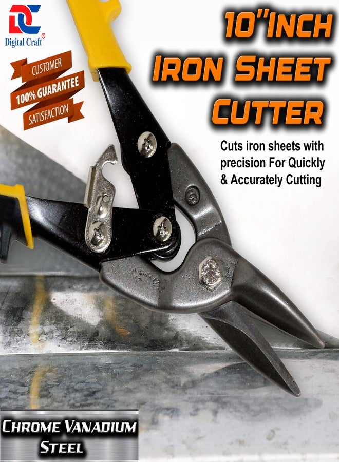Digital Craft Heavy Duty Sheet Metal Tin Snips | Steel Cutting Scissors Cutters | Hand Snippers for Metal, Aluminum & Plastic Sheets - Image 2