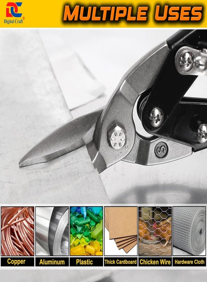 Digital Craft Heavy Duty Sheet Metal Tin Snips | Steel Cutting Scissors Cutters | Hand Snippers for Metal, Aluminum & Plastic Sheets - Image 5