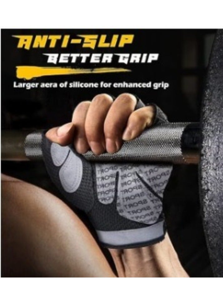ABJ ProGrip Non-Slip Fitness Gloves,Outer Mesh Wear Resistant Weightlifting Gloves  - Image 3