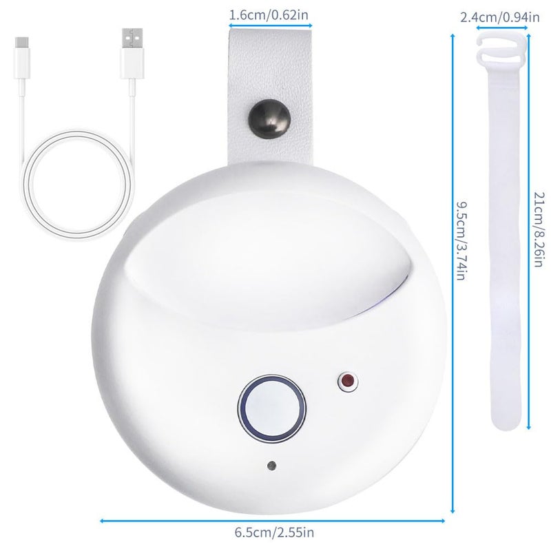 White Noise Machine with Night Light Sleep Monitoring Portable Sound Machine for Home Office Travel - Image 3