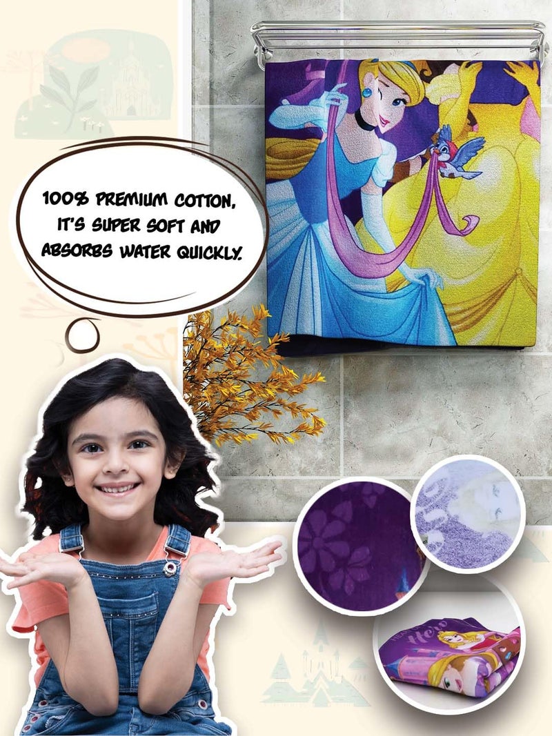 Athom Trendz Athom Living Disney Princess Kids Bath Towel 360 GSM 60x120 cm - Image 3