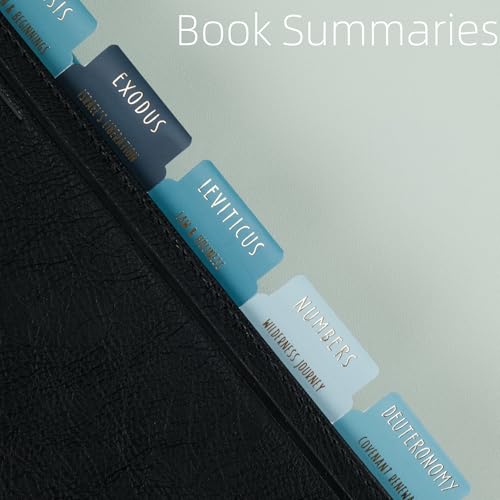 UPAFEXXI-Laminated Bible Tabs with Book Summaries(Gold Foil Embossed Lettering), Bible Tabs for Women and Men, Reposition Large Print Stickers, Easy to Read, 80Chapters Labels for Easy Navigation - Image 2