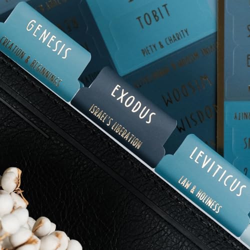 UPAFEXXI-Laminated Bible Tabs with Book Summaries(Gold Foil Embossed Lettering), Bible Tabs for Women and Men, Reposition Large Print Stickers, Easy to Read, 80Chapters Labels for Easy Navigation - Image 4
