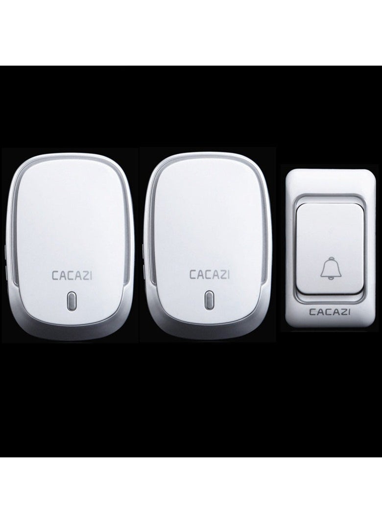 CACAZI Home Remote Wireless Doorbell Ac Electronic Remote Doorbell 