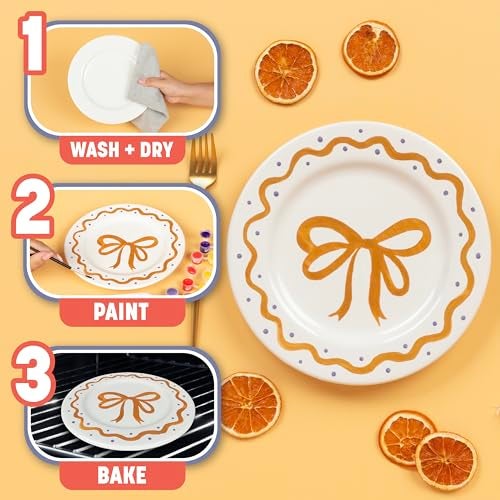 Tulip Mugs Bake at Home Ceramic Painting Kit, 4 fl oz, White - Image 3