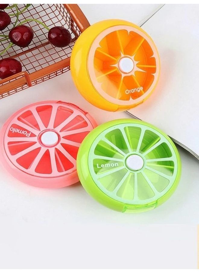 Generic Cute Fruit Shape  Round Medication Box -Multicolor  - Image 4