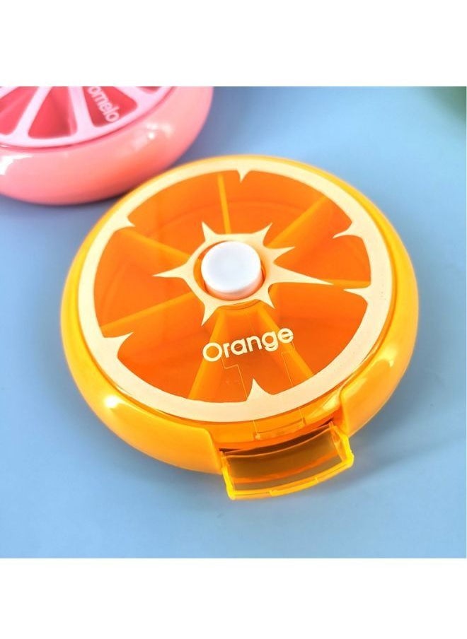 Generic Cute Fruit Shape  Round Medication Box -Multicolor  - Image 2