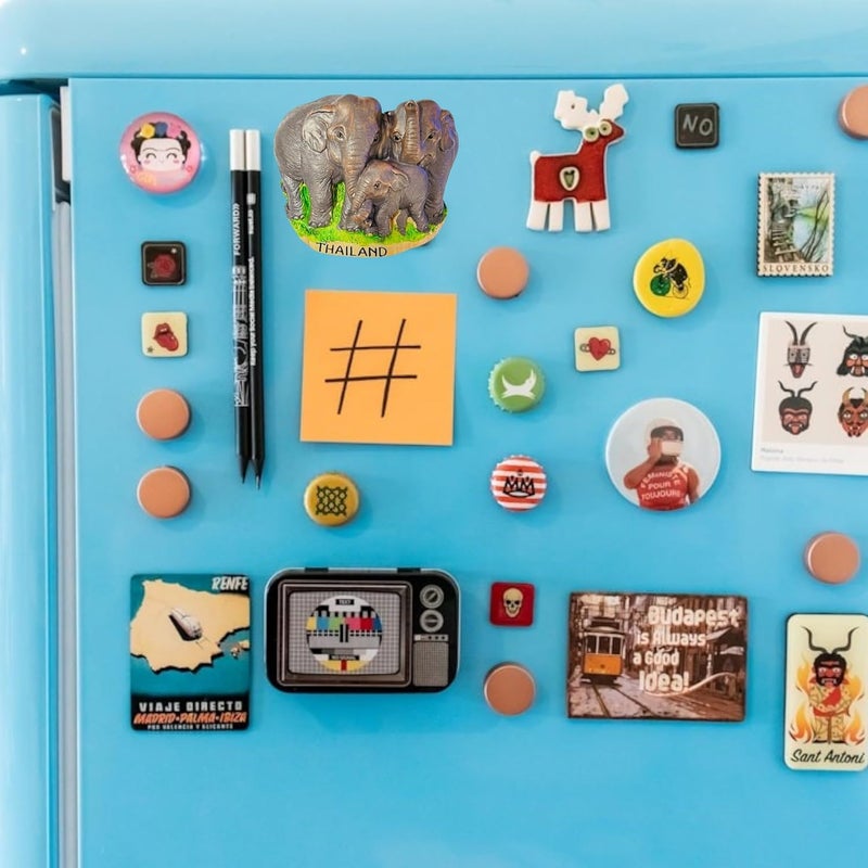 Krisah Thailand 3D Fridge Magnets Decorative Travel Souvenir Resin Brown - Image 2