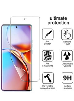 RINCO Screen Protector for Motorola Edge 40 Pro/ Oppo Reno 10/Reno 10 Pro /Reno 9/Reno 9 Pro , 2 Pack [Case Friendly] Full Coverage Soft TPU HD Shatterproof Protector Film Anti-Fingerprint Anti-Scratch Screen Cover  - Image 1