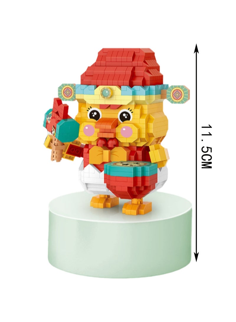 Little Yellow Duck Model Set Building Blocks Creative Diy Assembly Simulation Building Assembly Toys Children Adult Home Furnishings - Image 2