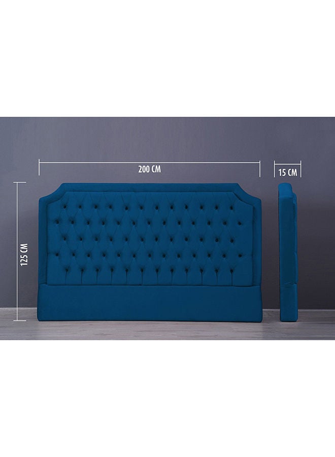 Pan Home Andromeda Headboard Velvet Blue 200x125 cm  - Image 4