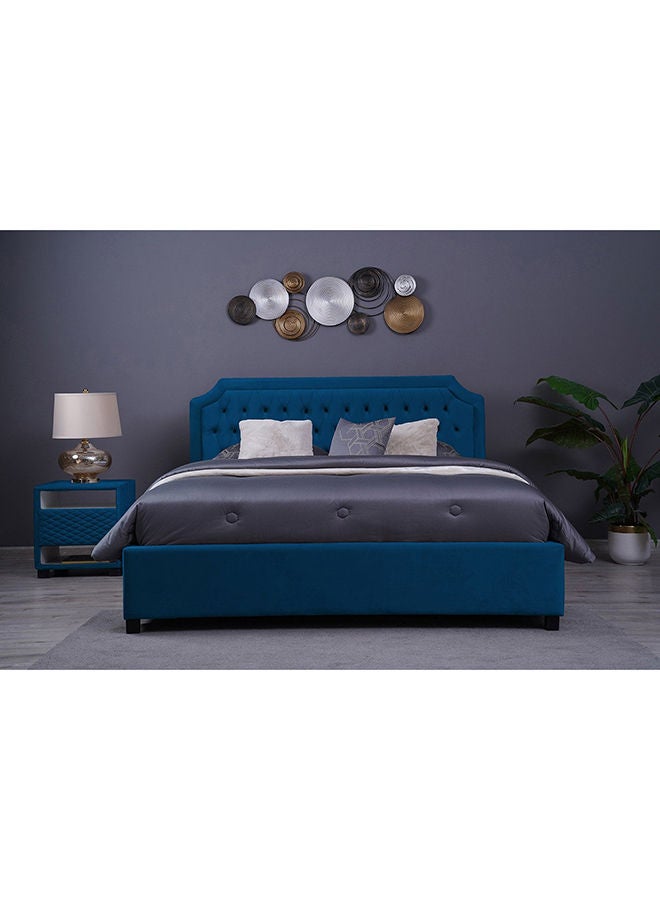 Pan Home Andromeda Headboard Velvet Blue 200x125 cm  - Image 5