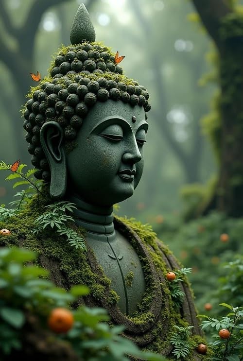 Fliptic Lord Buddha Religious Wall Decor Poster for Home and Office (300 GSM Paper, 12 x 18 Inch, Multicolour) (Design 7, 12 x 18 Inch) - Image 1