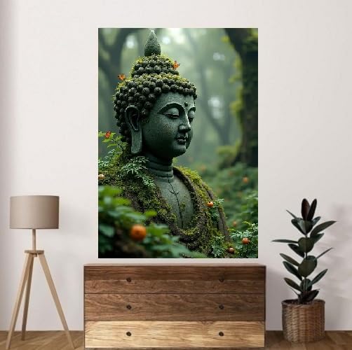 Fliptic Lord Buddha Religious Wall Decor Poster for Home and Office (300 GSM Paper, 12 x 18 Inch, Multicolour) (Design 7, 12 x 18 Inch) - Image 3