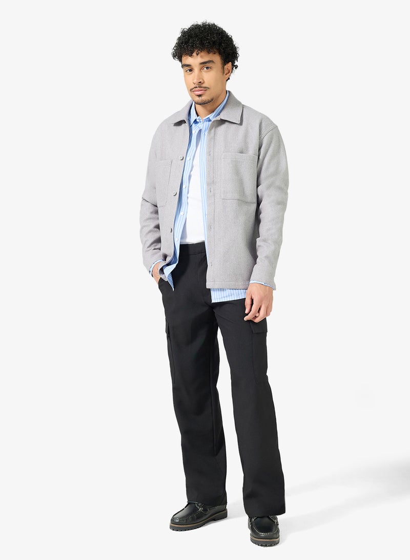 جاك اند جونز قميص جيري بأكمام طويلة وأزرار - Image 4