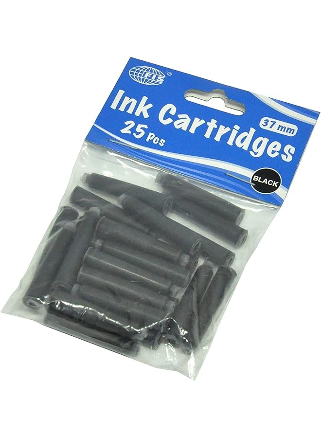 FIS Fsik25Bk Ink Cartridges 26 Pieces 37 Mm Size