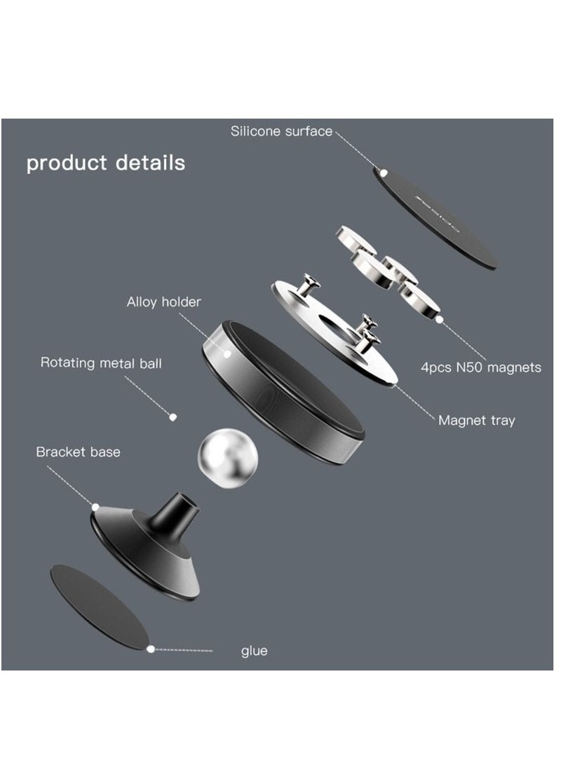 Yesido C56 Car Magnetic Suction Phone Holder (Black) - Image 5