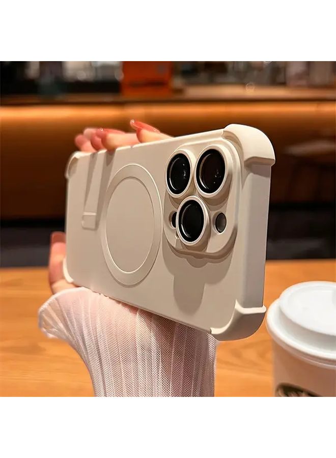 Ivory White Shockproof TPU Soft Case for iPhone 14 Plus Wireless Charging Compatible - Image 3