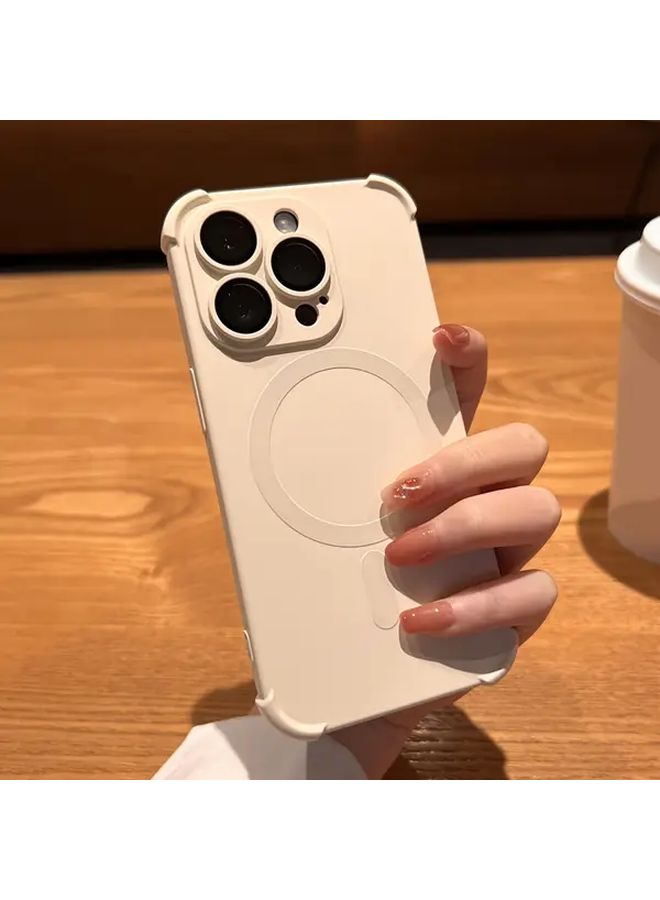 Ivory White Shockproof TPU Soft Case for iPhone 14 Plus Wireless Charging Compatible - Image 5