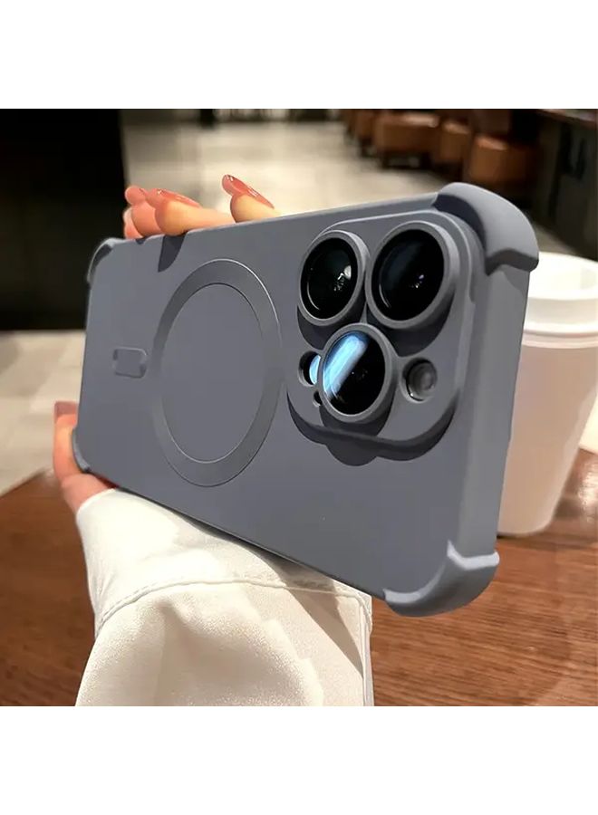 Ivory White Shockproof TPU Soft Case for iPhone 14 Plus Wireless Charging Compatible - Image 1