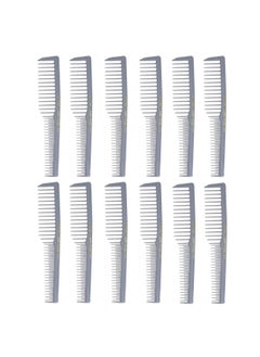 Allegro Combs Allegro Combs 6000 Teasing Combs Lift Vent Hair Combs Space Tooth Wide Tooth Barber Stylist Curly Hair Parting 12 Pc. (Grey)  - Image 1