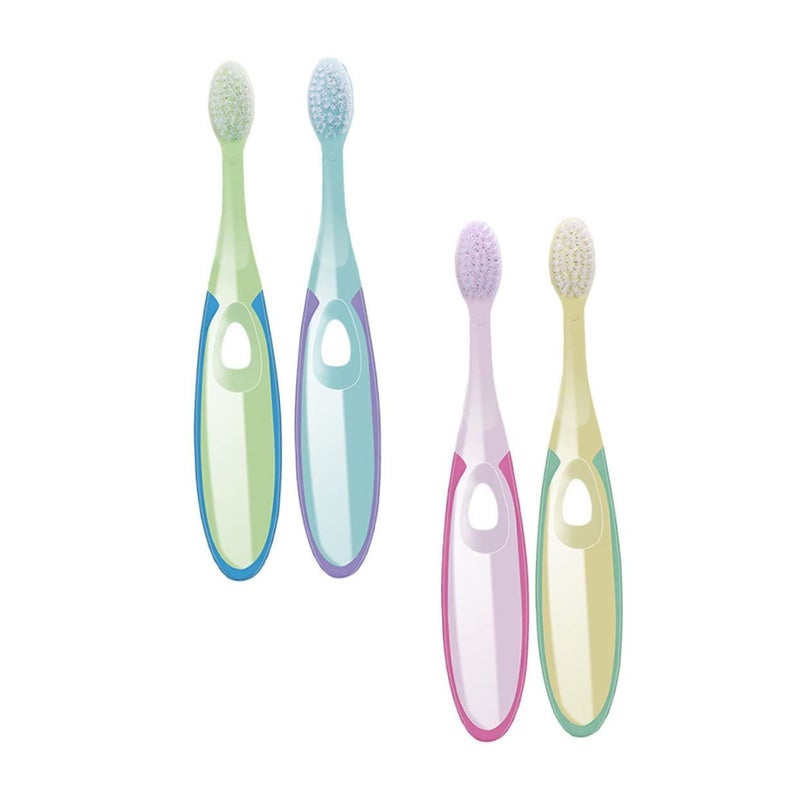 SUPVOX Soft Toothbrush Set Gentle Clean Ergonomic Handle 4 Pack - Image 2