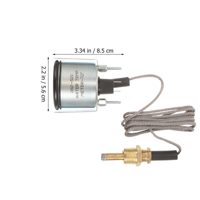 Mechanical Water Temperature Gauge Sensor Kit Dual Scale Easy Installation Automotive Engine - Image 5