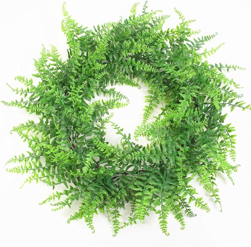 Fycooler Faux Boston Ferns Plant Artificial Vines Hanging Leaves Greenery Garland Artificial Plants 6.2 Feet in Length for Wedding Backdrop Arch Wall Decoration Garden Home Decor - Image 3