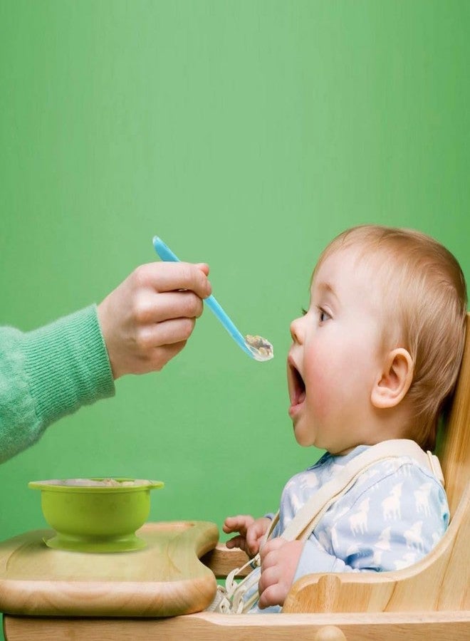 KIDS BASIC Baby Feeding Bibs (Pack of 3) & Silicone Spoon |Waterproof Bib | Baby Apron | BPA Free Self Feeding Spoon - Image 5