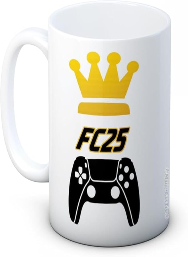 mug-tastic Fifa King Queen 21 FIFA21 - Trophy Prize Award Ceramic Coffee or Tea Mug