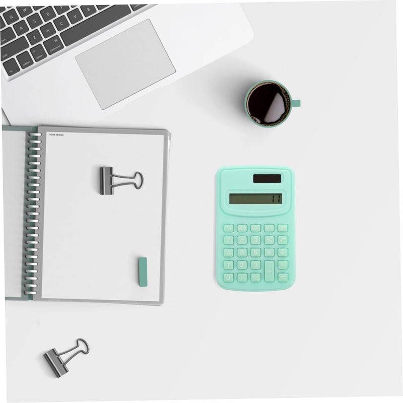 Mint Green Portable Calculator Lightweight Multi Function Math Device for Students Professionals - Image 4