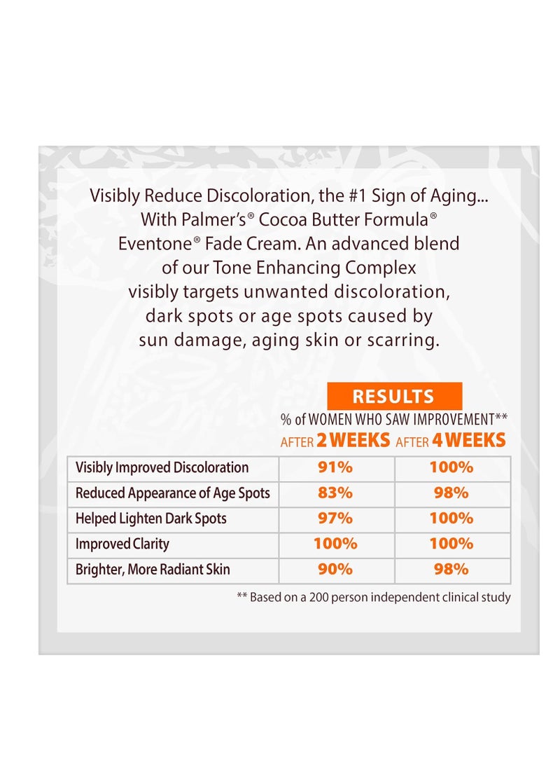 PALMER'S Palmer's Cocoa Butter Formula Eventone Fade Cream, Anti-Dark Spot Fade Cream with Vitamin E and Niacinamide, Helps Reduce Dark Spots & Age Spots, 2.7 Ounce  - Image 3