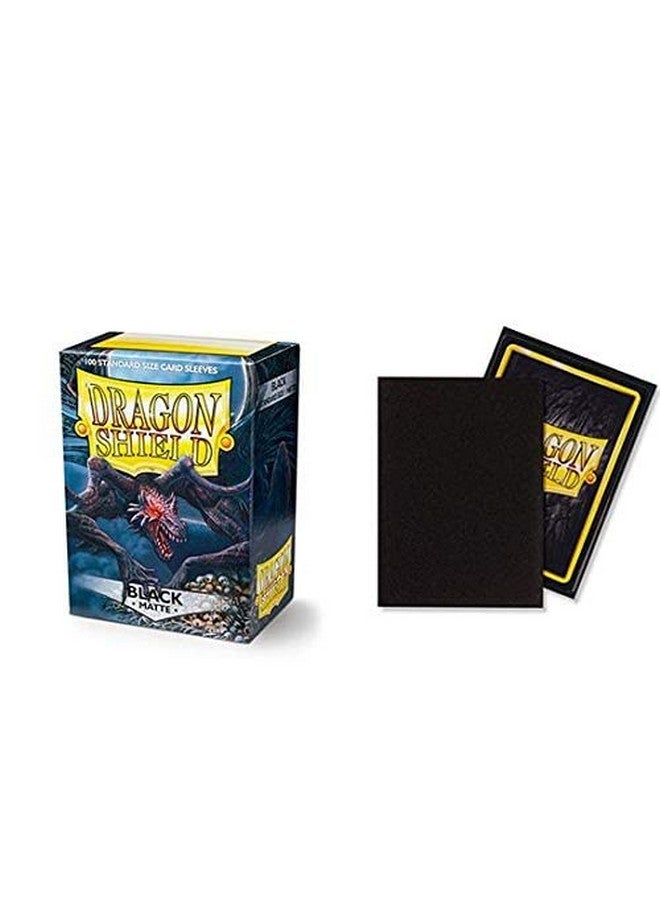 dragon shield 5 Packs Dragon Shield Matte Black Standard Size 100 ct Card Sleeves Value Bundle! - Image 3