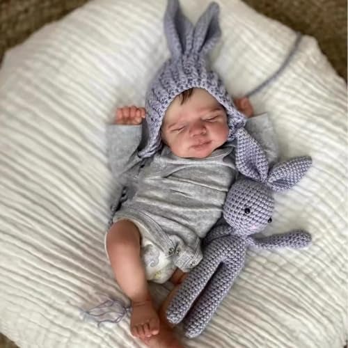 Anano Reborn Baby Dolls 18 Inch Real Life Baby Dolls Realistic Babys Doll Girl Vinyl ToySilicone Reborn Babys Doll Birthday Gift Newborn Girl Like Princess for Age 3Year Old Girls - Image 1