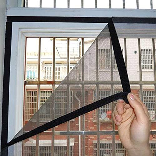 Premium Security Screen Mesh Window Screen AntiBacterial AntiVibration for Windows Doors Cabinets Furniture Black 4 x 5  - Image 1