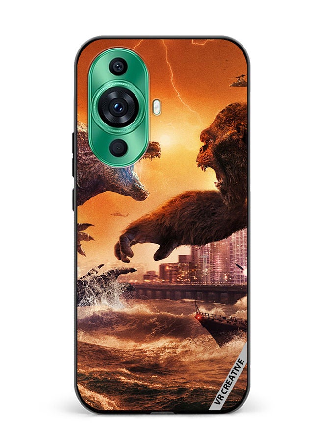 VR CREATIVE Protective Case Cover For Huawei nova 11 Godzilla Vs Kong Design Multicolour - Image 1
