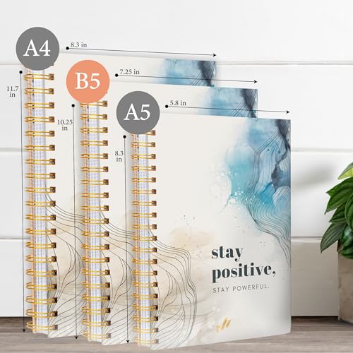 Only Zest Large Journals for Writing – 300 Page Spiral Bound Notebook with Hard Cover, Work Notebook for Women, Daily Writing, School, Office, Journaling, 10.25" X 7.25 Inches - Image 5