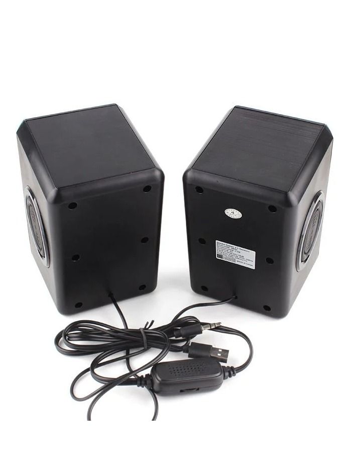 KISONLI  Multimedia Speakers Set AUX in 3W 2speakers USB 2.0 Speaker With Volume Control - T008A - Image 3