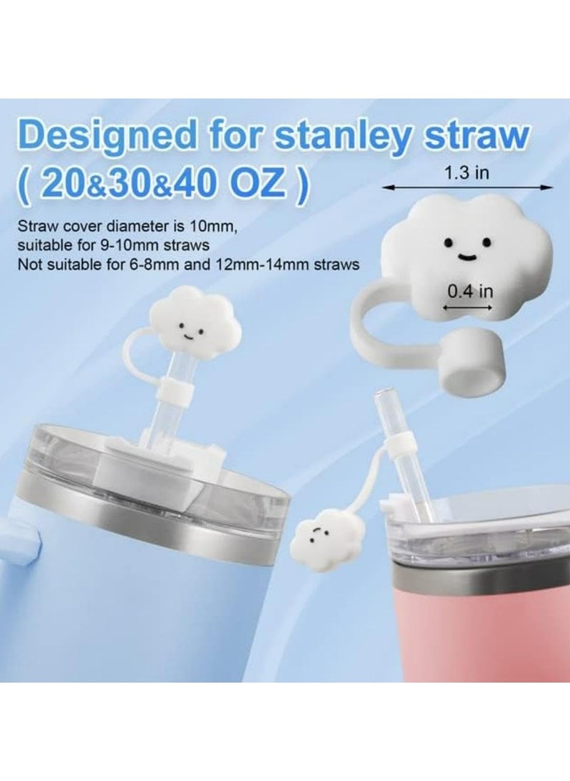 Oasisgalore 6Pcs Silicone Drinking Straw Covers Cap  - Image 4
