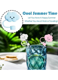 Oasisgalore 6Pcs Silicone Drinking Straw Covers Cap  - Image 5