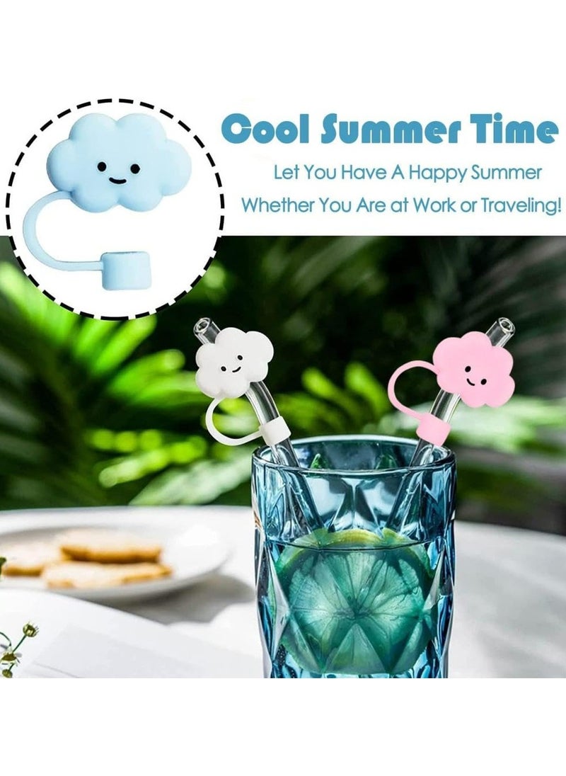 Oasisgalore 6Pcs Silicone Drinking Straw Covers Cap  - Image 5